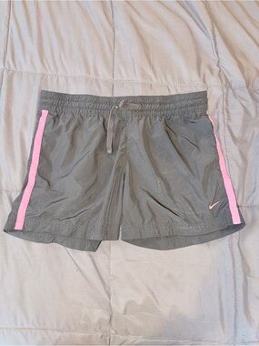 Nike Athletic Dept Gray Pink Running Shorts Women's Small